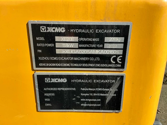 2022 xcmg xe20e minigraafmachine - afbeelding 27 van  33