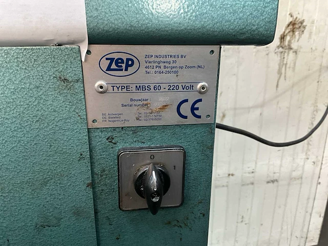 2022 zep mbs60 spoeltafel - afbeelding 9 van  9