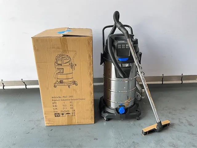 2023 - bj1923 80l 3000w - nat & droog industriële stofzuiger - afbeelding 8 van  13