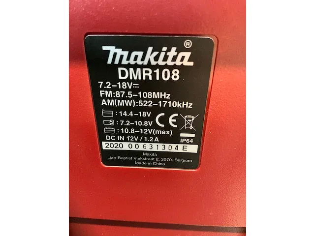 2023 - makita - dmr108ar - bouwradio - afbeelding 3 van  13