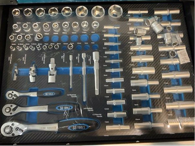 2023 - sg tools - 253 stuks - gereedschapswagen - afbeelding 19 van  21
