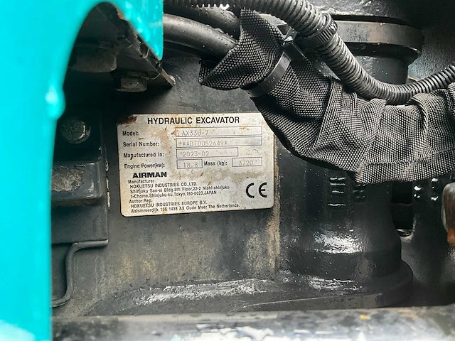 2023 airman ax33u-7 midigraafmachine - afbeelding 27 van  33