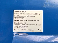 2023 binge 2600 afvalcontainer - afbeelding 5 van  5
