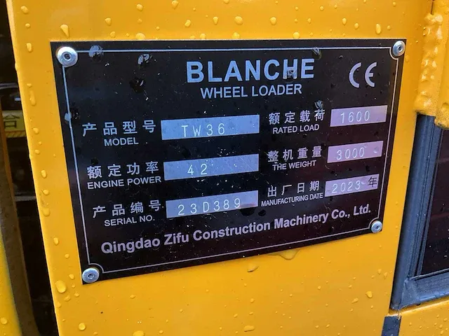 2023 blanche tw36 shovel - afbeelding 13 van  20