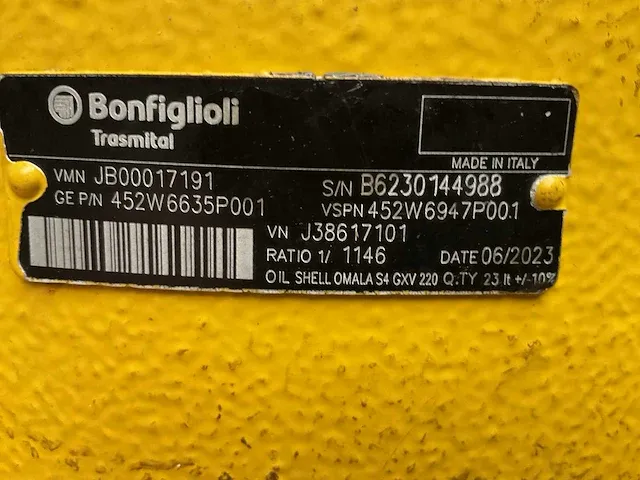 2023 bonfiglioli jb00017191 eindvertraging t.b.v. hydrauliekpomp - afbeelding 5 van  10