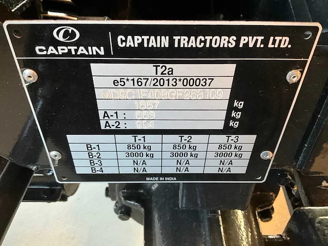 2023 captain 263 bagheera 4wd minitractor + voorlader - afbeelding 21 van  29