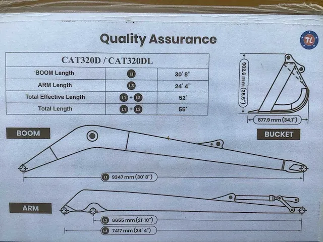 2023 cat320d longreach 16m - afbeelding 6 van  14