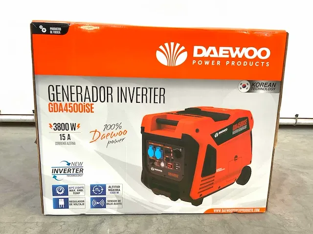 2023 daewoo gda4500ise inverter generator - afbeelding 8 van  11