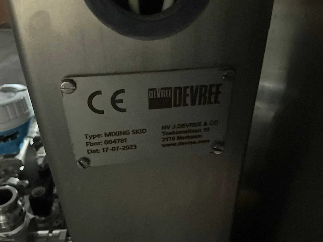 2023 de vree mixing skid mix machine unit ongebruikt - afbeelding 17 van  24
