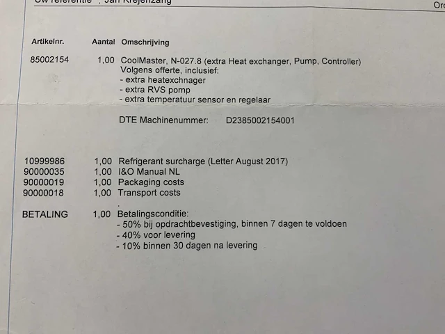 2023 dte coolmaster n-027.8 professionele waterkoeler - afbeelding 6 van  25