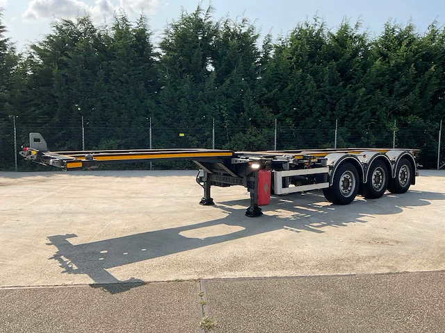2023 esmeliler asd te08 uitschuifbare container chassis oplegger - afbeelding 1 van  28