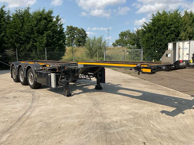 2023 esmeliler asd te08 uitschuifbare container chassis oplegger - afbeelding 12 van  28