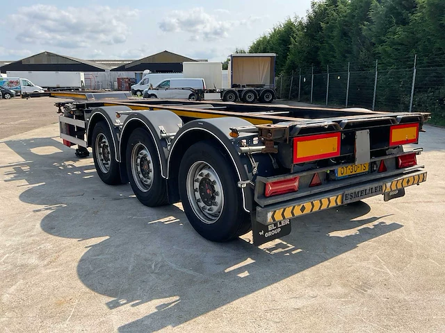 2023 esmeliler asd te08 uitschuifbare container chassis oplegger - afbeelding 25 van  28
