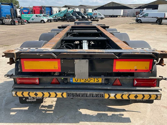 2023 esmeliler asd te08 uitschuifbare container chassis oplegger - afbeelding 26 van  28
