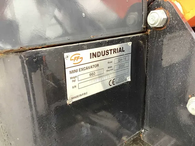 2023 ff industrial qh16 mini graafmachine ongebruikt/nieuw - afbeelding 6 van  15