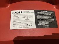 2023 hager hg 1200 noodstroomaggregaat - afbeelding 6 van  6