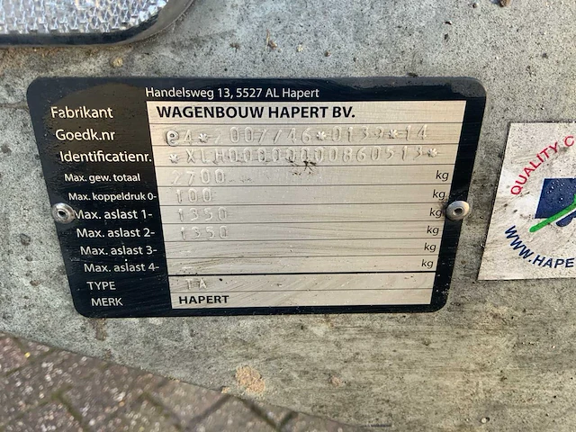 2023 hapert azure aanhangwagen - afbeelding 5 van  14