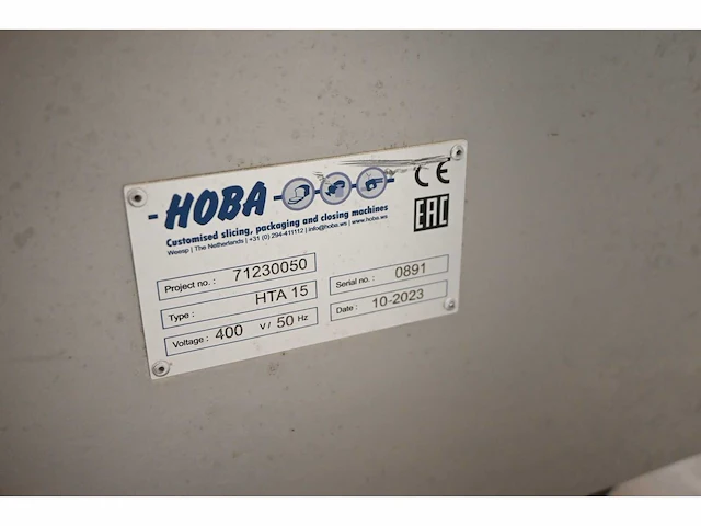 2023 hoba / mesutronic hta 15 verpakking- metaaldetectie-, seal-, clipper- lijn - afbeelding 3 van  18