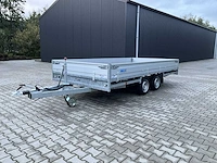 2023 hulco medax 2 - 3.0t hdkkv plateau aanhangwagen met oprijplaten