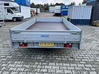 2023 hulco medax 2 - 3.0t hdkkv plateau aanhangwagen met oprijplaten - afbeelding 16 van  19