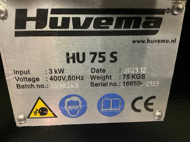 2023 huvema hu 75 s bandschuurmachine - afbeelding 10 van  10