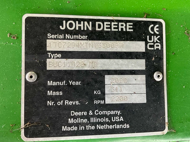 2023 john deere 1585 terraincut zitmaaier - afbeelding 3 van  21