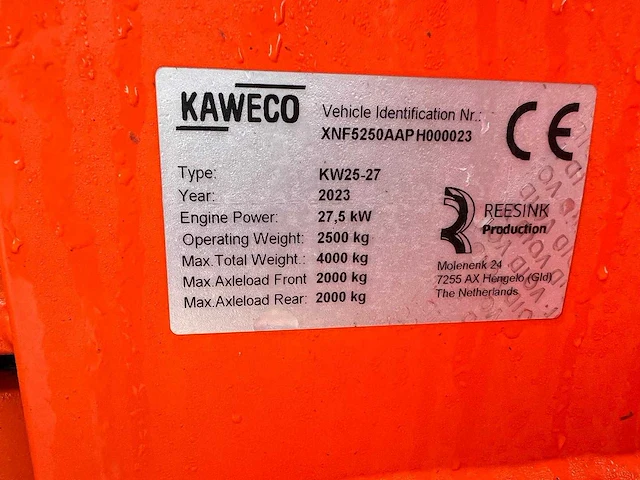 2023 kaweco kw25-27 shovel - afbeelding 8 van  35