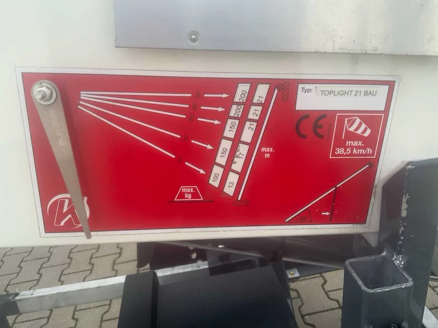 2023 klaas toplight21 verhuislift - afbeelding 8 van  35