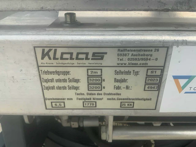 2023 klaas toplight21 verhuislift - afbeelding 17 van  35