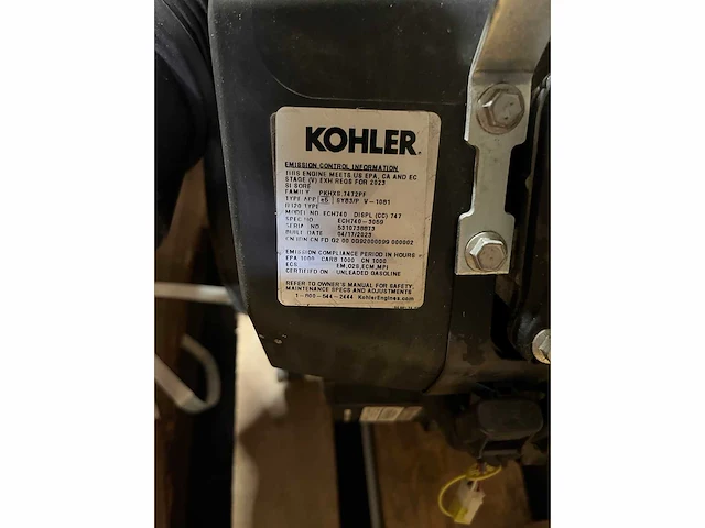 2023 kohler ech740-3059 motor (2x) - afbeelding 6 van  6