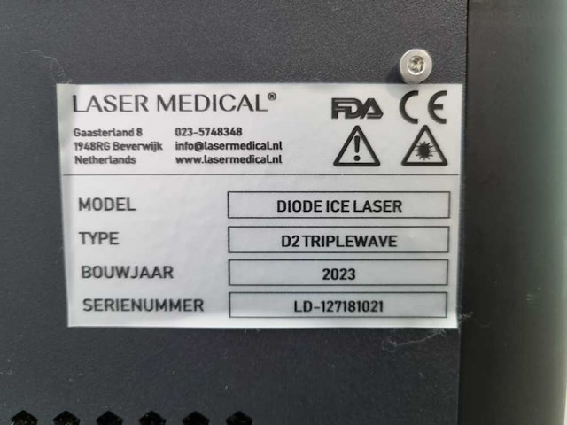 2023 laser medical diode ice laser d2 triplewave - afbeelding 4 van  12