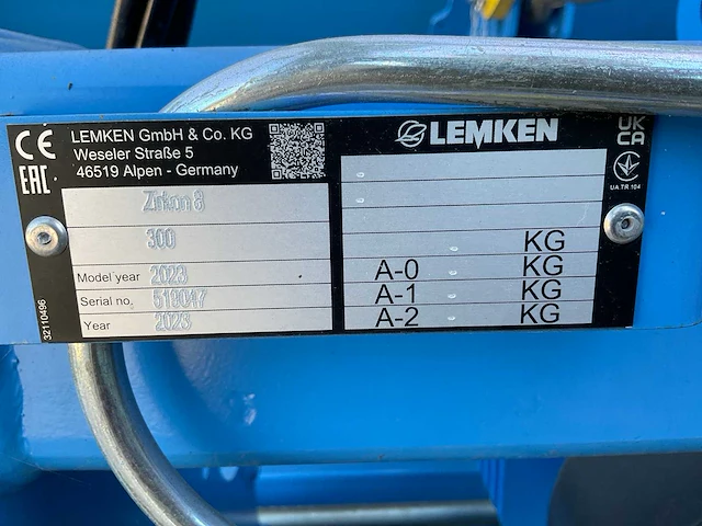 2023 lemken zirkon 8 / saphir 10 rotor-zaaicombinatie - afbeelding 4 van  23