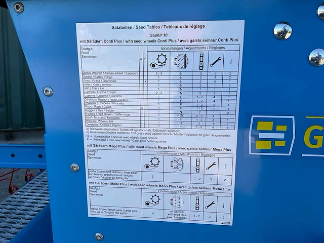2023 lemken zirkon 8 / saphir 10 rotor-zaaicombinatie - afbeelding 15 van  23