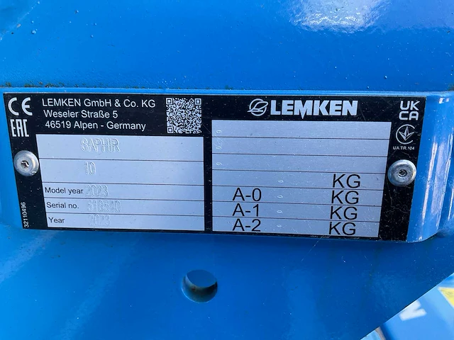 2023 lemken zirkon 8 / saphir 10 rotor-zaaicombinatie - afbeelding 16 van  23