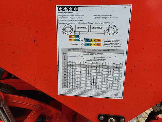 2023 maschio gaspardo mter 300 6-rijige maïs / precisiezaaimachine - afbeelding 8 van  8