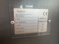 2023 matco a600cc pallet foliewikkelaar - afbeelding 10 van  18