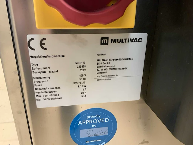 2023 multivac mbs120 multivac transportsysteem - afbeelding 4 van  5