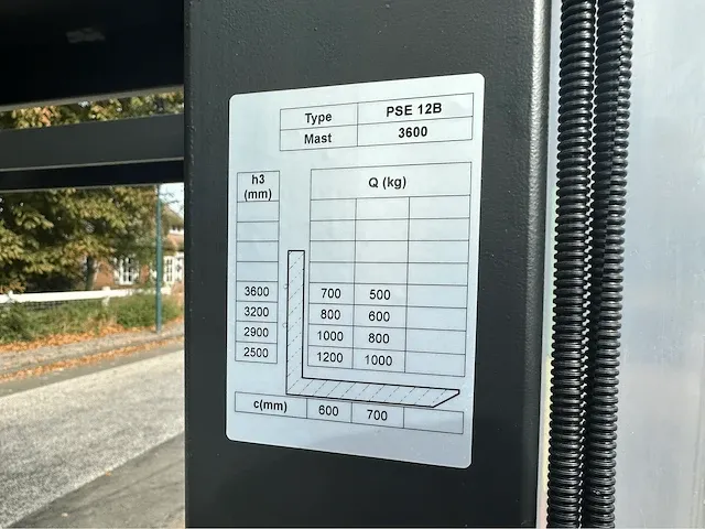 2023 noblelift pse12b 3,6 meter elektrische stapelaar - afbeelding 9 van  18
