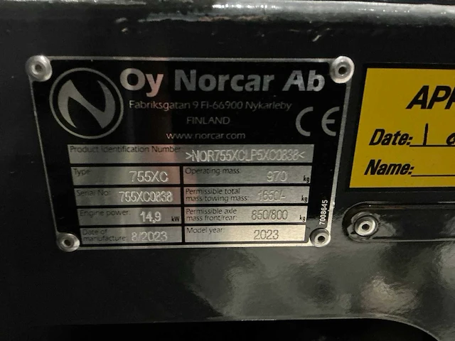 2023 norcar 755xc shovel - afbeelding 22 van  29