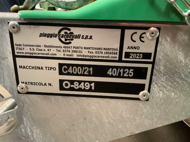 2023 pioggia carnevalli c400/21 40/125 beregeningshaspel - afbeelding 8 van  8