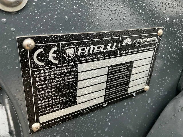 2023 pitbull x28-45crt shovel - afbeelding 9 van  17