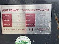 2023 plus power he15 minigraafmachine - afbeelding 11 van  19