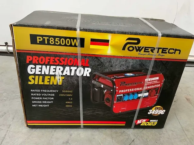 2023 powertech pt8500w stroomaggregaat - afbeelding 4 van  9