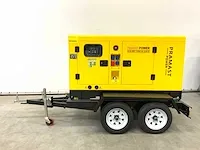 2023 pramast power vg-r39 37.5kva generator op aanhanger