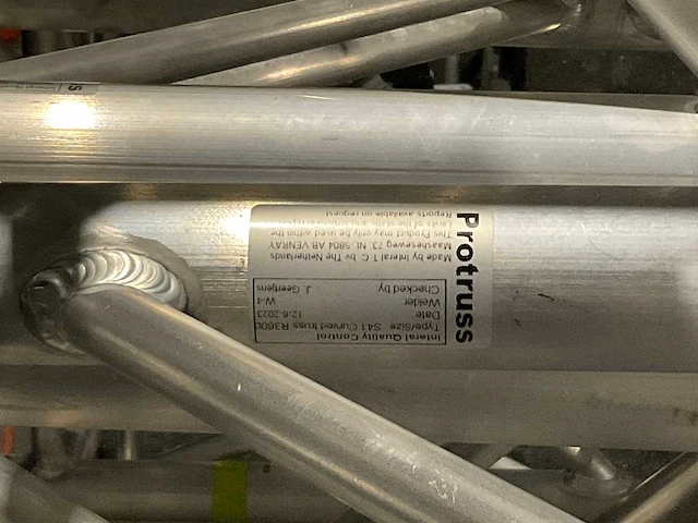 2023 protruss s41 curves truss r3600 aluminium trus (12x) - afbeelding 8 van  8