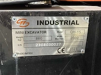 2023 qh-15 graafmachine met hydraulische grondboor en extra bakken - afbeelding 10 van  18