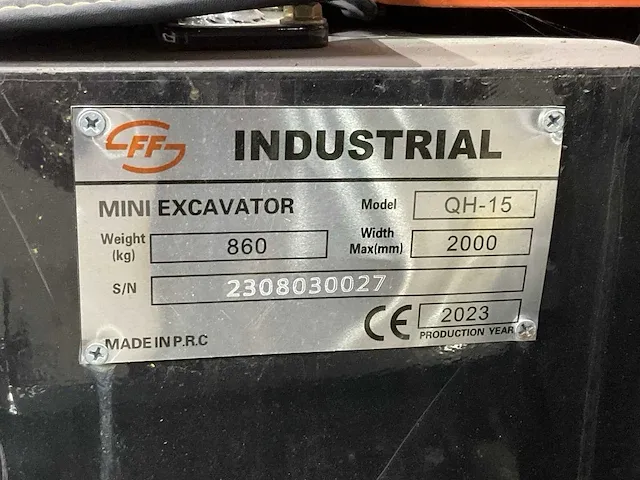2023 qh-15 graafmachine met hydraulische grondboor - afbeelding 10 van  18