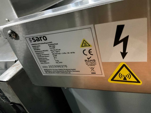 2023 saro manhatten inductie fornuis - afbeelding 5 van  6