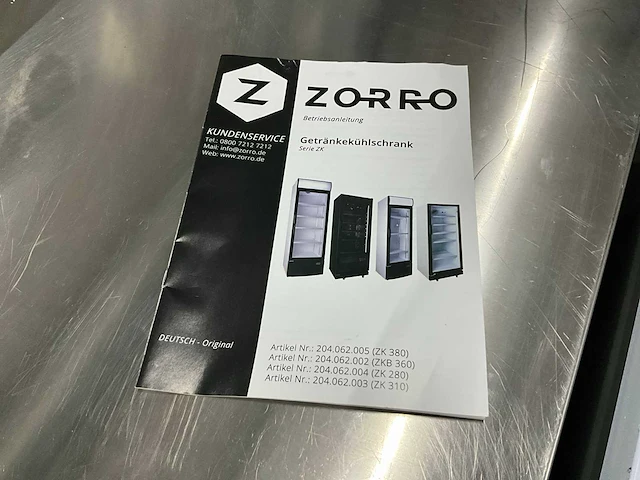 2023 saro zk 280 glasdeurkoelkast - afbeelding 7 van  8