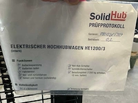 2023 solidhub he1200/3 elektrische palletwagen - afbeelding 2 van  13